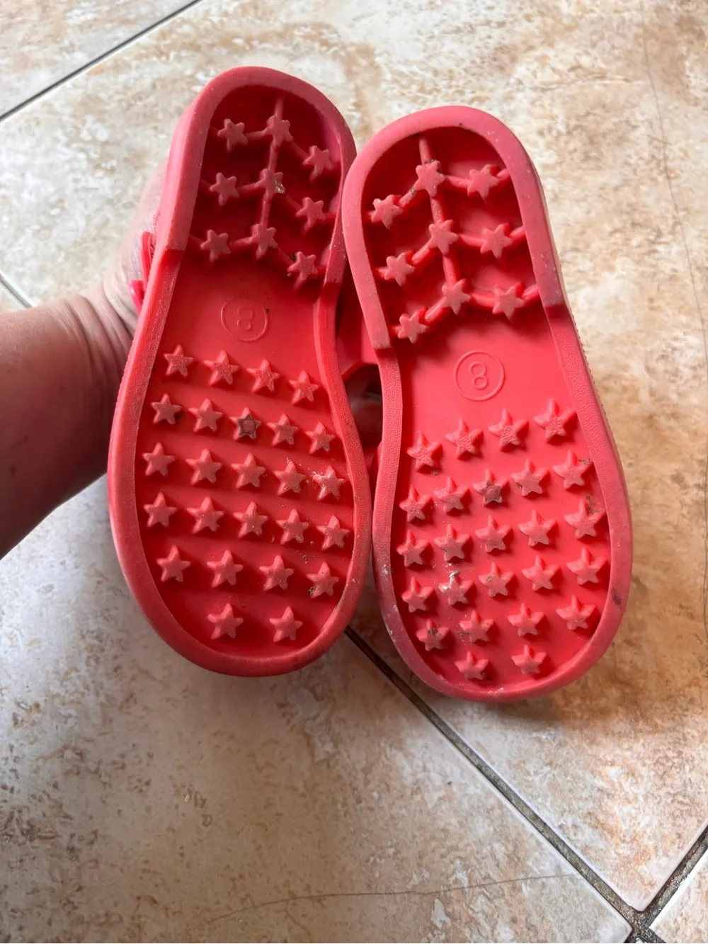 Cat & Jack Hot Pink Woven Jelly Sandals with Buckle Strap